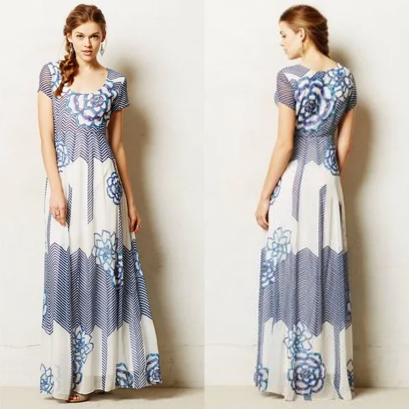 dainty floral maxi dress Feeling Charmed Floral Maxi Dress- Off-White, S | Dresses | White Birch